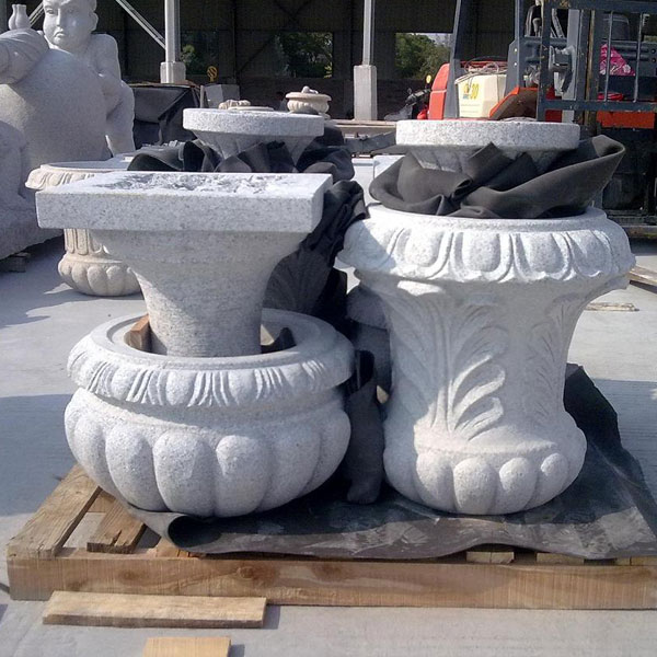 granite flowerpot